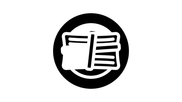 nacatamal banana leaf glyph icon animation