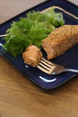 Salmão com Crosta de Gergelim