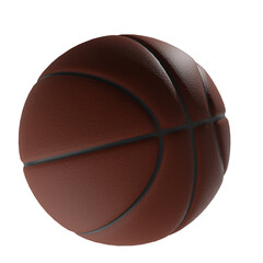 Basketball ball isolated on white transparent background