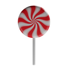 Swirly lollipop isolated on white background
