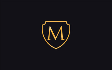 Fototapeta premium Shield protection symbol and royal luxury shield monogram design image. shield protection logo with letters