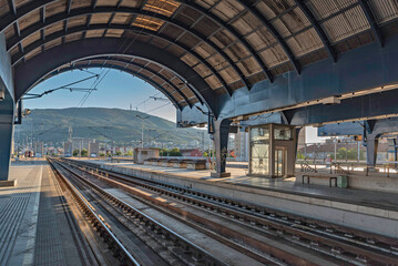 Stary dworzec kolejowy Skopje - obrazy, fototapety, plakaty
