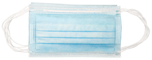 Prevent coronavirus. Medical protective face mask