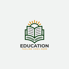 Education logo for college, university, and school modern and clean