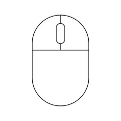 Simple illustration of mouse Personal computer component icon