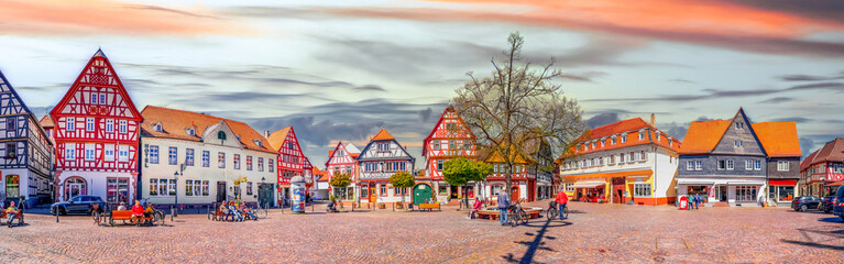 Markt in Seligenstadt, Deutschland 