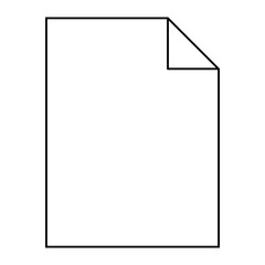 Modern flat design of empty mockup file icon for web