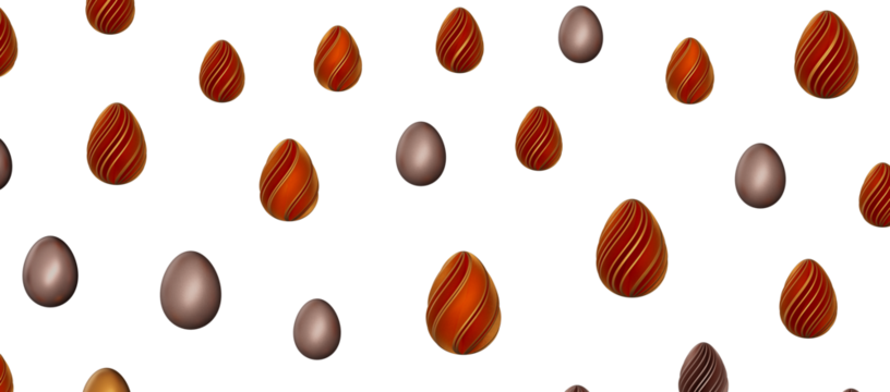 golden easter eggs; 3d rendered illustration