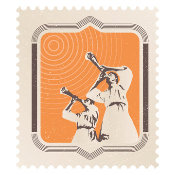 Postmark, Macedonian musicians with traditional Zurla instrument