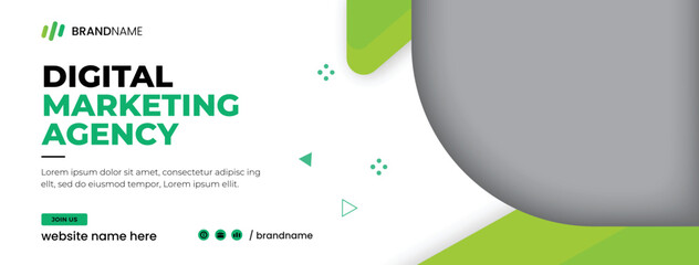Digital marketing agency facebook cover template