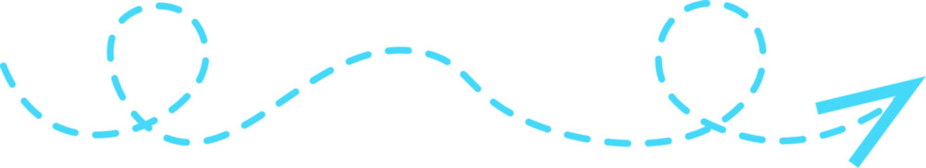 Dashed line arrow