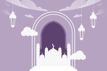Islamic eid mubarak ramadan background