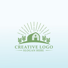 logo for New Farm modern design with old school technicians