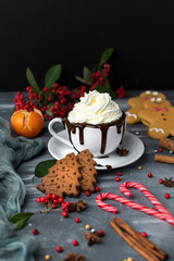 christmas evenning and sweet chocolate