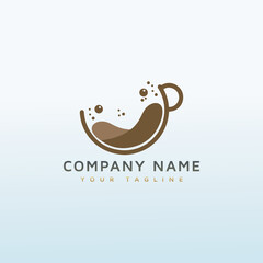coffee vector logo design idea