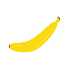 illustrazione con frutto di banana matura su sfondo trasparente