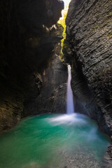 Fototapeta na wymiar Kozjak Wasserfall - Slowenien
