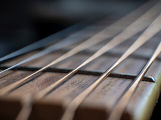 acoustic guitar close up