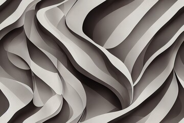 abstract background made of lines. Grey composition of shadows. Rock formations. Generative AI