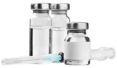 Coronavirus vaccine concept with syringe. Covid-19, 2019-nCov pandemic.