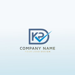 KP vector logo design idea