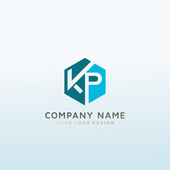 KP vector logo design idea