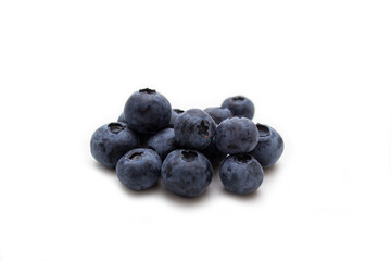 blueberries isolated on white