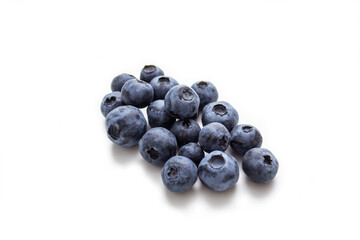 blueberries isolated on white