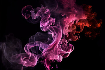 Obraz premium Mystical Neon Smoke 