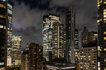 City Skyline At Night