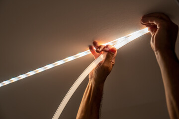 Moving to a new house. Diode lighting installation, how to install led strip for lighting correctly...