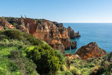 Fototapeta na wymiar Cliffs in Lagos Portugal
