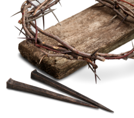 Crown of thorns. Christian Easter holiday.