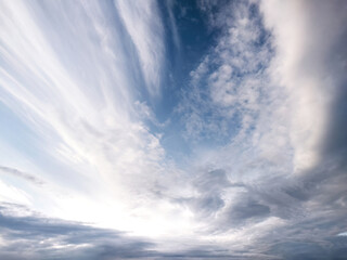 Blue sky with beautiful clouds