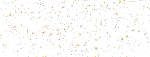 Fototapeta na wymiar Christmas Xmas background png stars and snow transparent