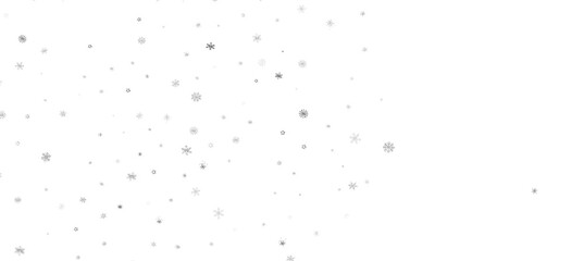Snowflakes Falling On Snow - Winter Banner