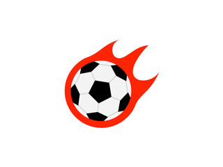 ファイアサッカーボールアイコン