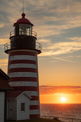 lighthouse at sunrise