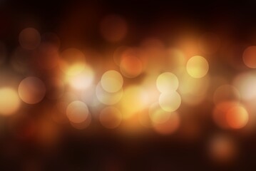 Celebratory dark background with golden bokeh and empty wooden stage