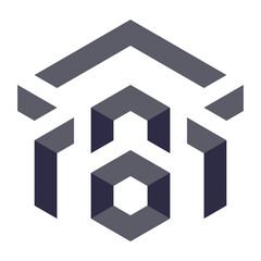  Hexagonal Packed Triangles 3d illusion abstract illustration