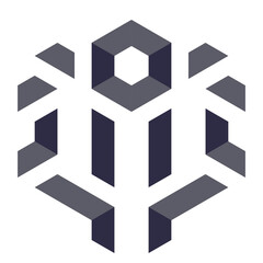  Hexagonal Packed Triangles 3d illusion abstract illustration