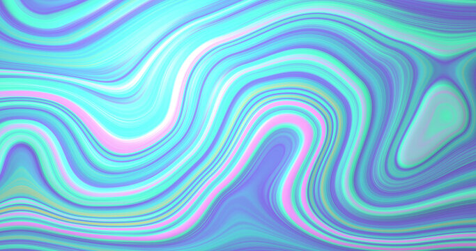 Image of green and blue liquid pattern moving on seamless loop
