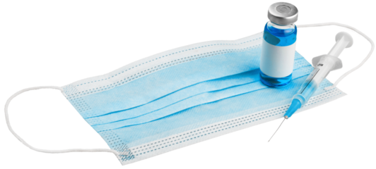 Coronavirus vaccine concept with syringe. Covid-19, 2019-nCov pandemic.