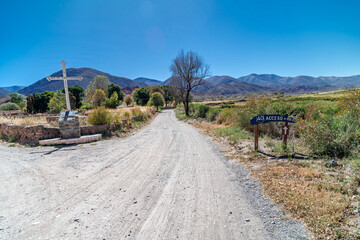 Fototapeta na wymiar the famous road 40 in the Argentine Andes of South America