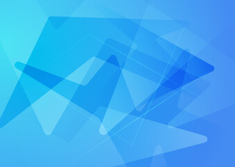 Modern simple minimalist colorful blue gradient abstract background with wave lines