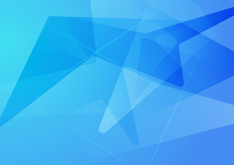 Obraz premium Modern simple minimalist colorful blue gradient abstract background with wave lines