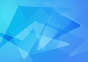 Fototapeta premium Modern simple minimalist colorful blue gradient abstract background with wave lines