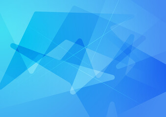 Obraz premium Modern simple minimalist colorful blue gradient abstract background with wave lines