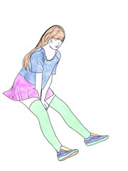 woman exercising