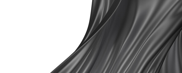 Naklejka premium silver Abstract Panoramic Background. Minimal Striped Wallpaper